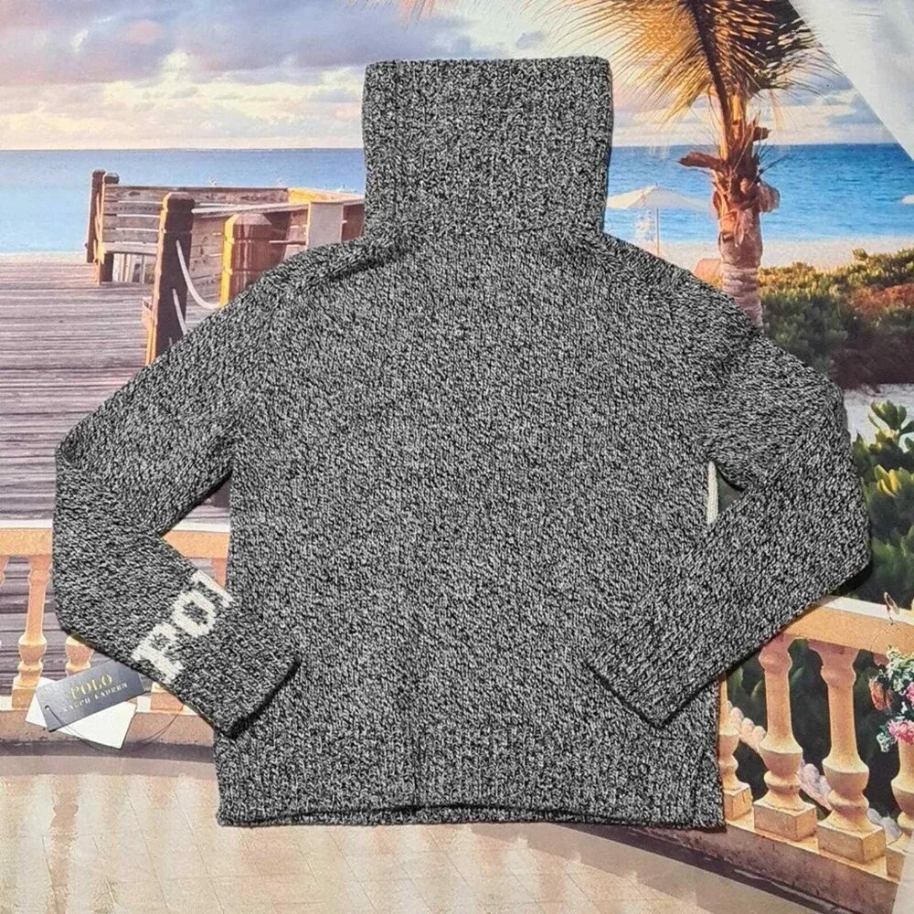 Polo Ralph Lauren Holiday Mock Neck Sweater XS New - Picture 8 of 10